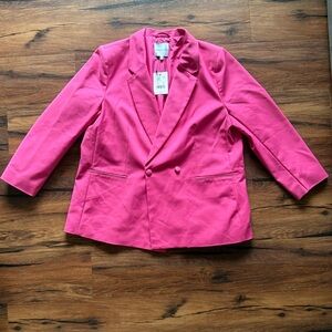 Gibson Latimer - Women's XXL lipstick Pink Blazer Jacket - new with tags